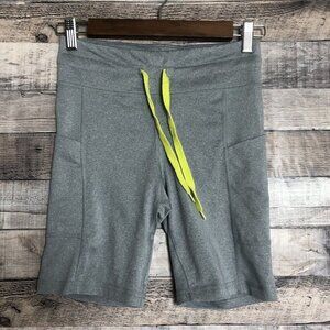 Aero Aeropostale Athletic Stretch Bike Biker Gray Shorts Pockets S